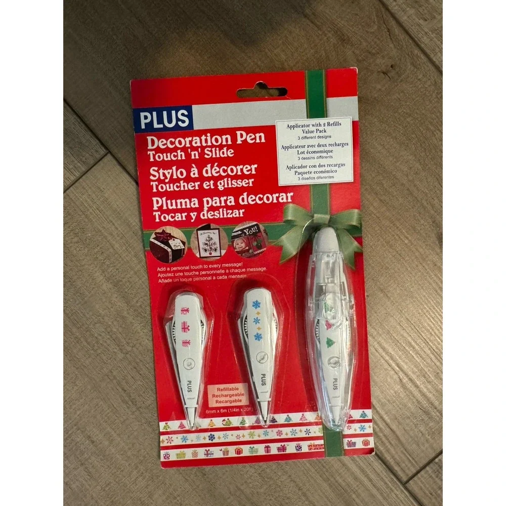 Plus DecOrno Deco Rush Decoration Pen HOLIDAY, SNOWFLAKE, Scrapbooking, crafting